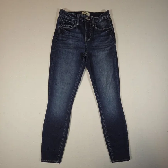 L'AGENCE Jeans Margot High Rise Skinny Womens Size 23 Columbia Dark Wash - Picture 2 of 9
